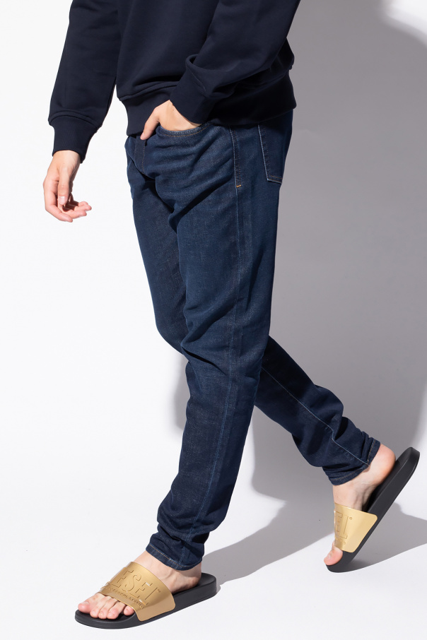 Struckt' jeans with logo Diesel - SchaferandweinerShops Italy - 'D - rag  bone fit 1 skinny jean m1224k302 blk